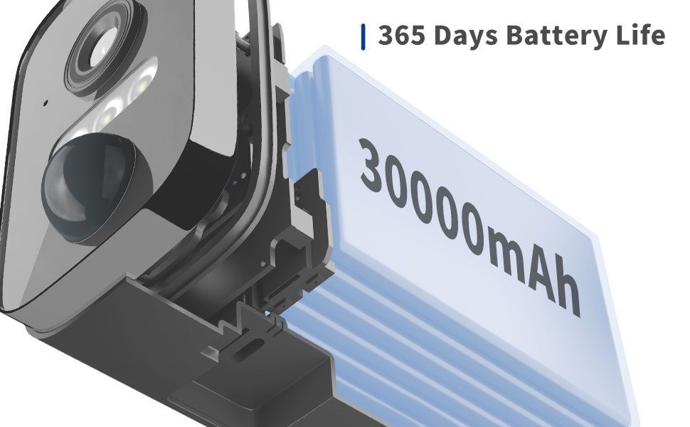 4G dış mekan kamerası 30000mAh pil kablosuz