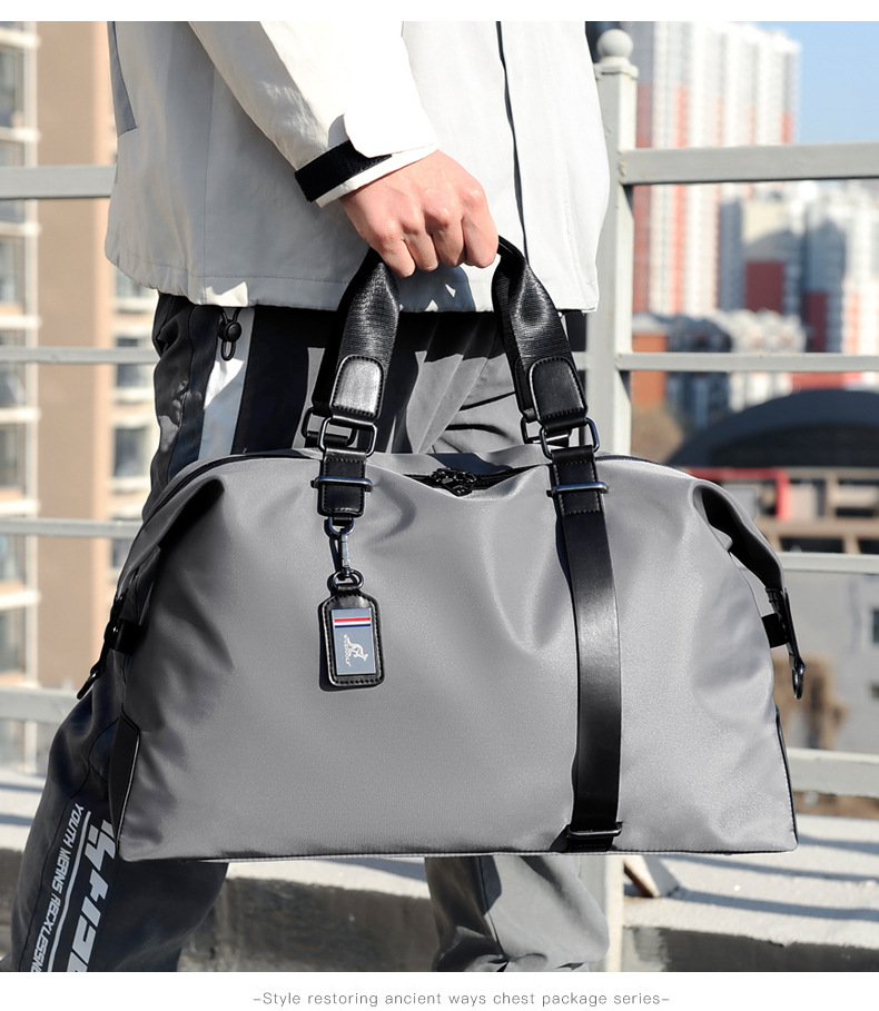 Waterproof travel bag, shoulder strap, fabric