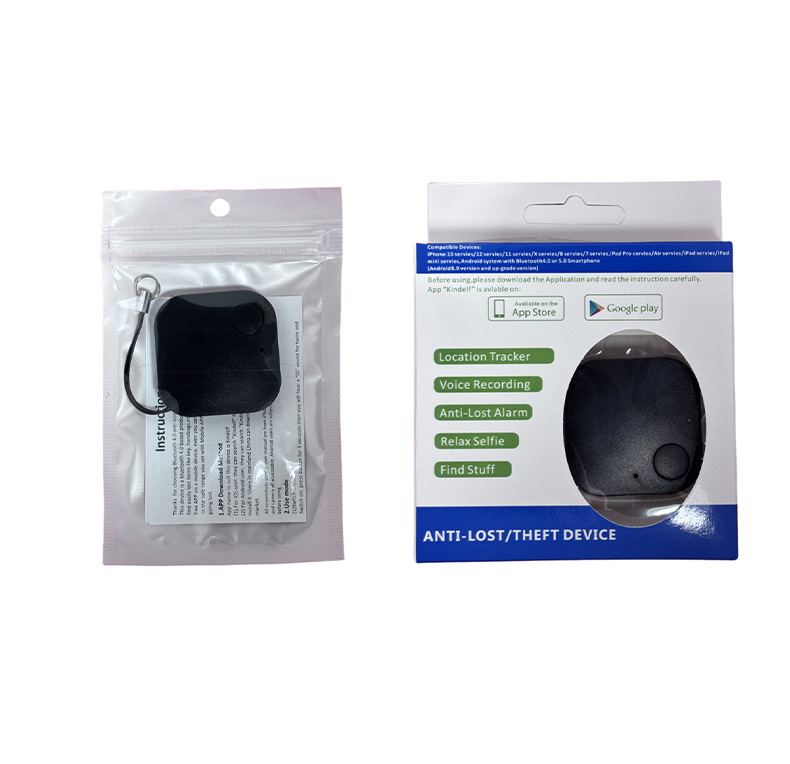 Smart Bluetooth tracker with app positioning and anti-theft alarm