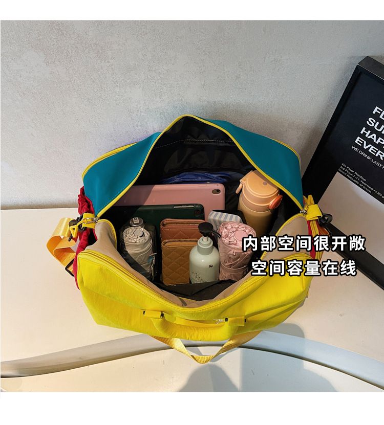 Mehrfarbige Reisetasche, leicht, Trolley-kompatibel, Handgepäck-geeignet
