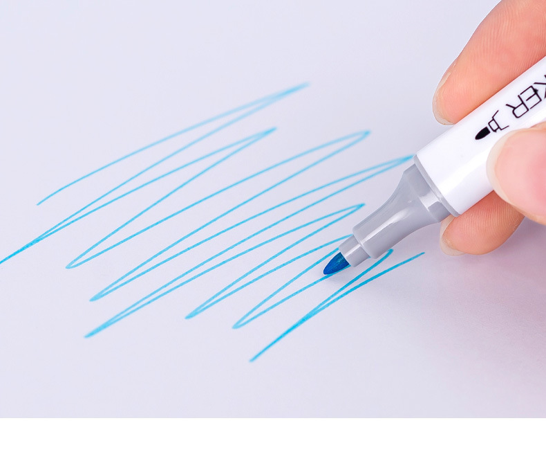 Double-ended marker pen set 12 colours washable