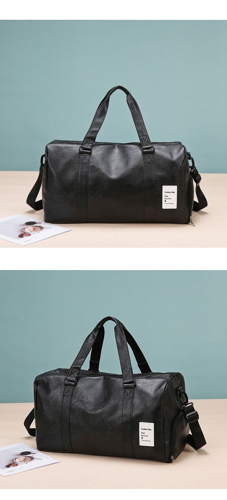 Travel bag and men's backpack with dress and shoe compartment