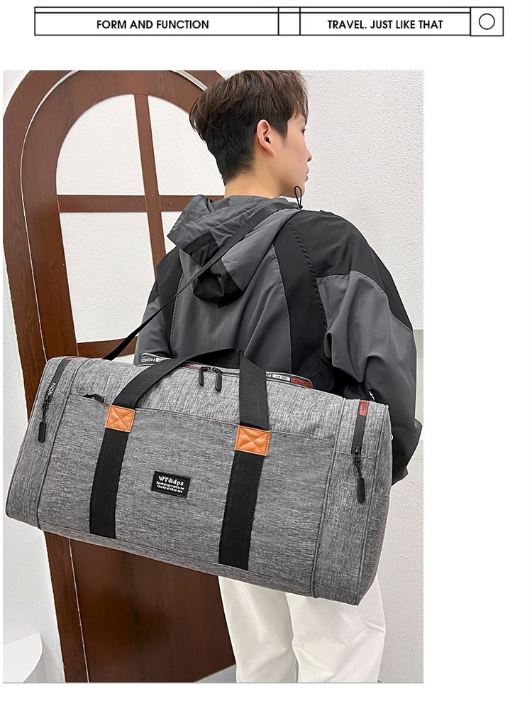 Men's sports single shoulder travel bag, large capacity