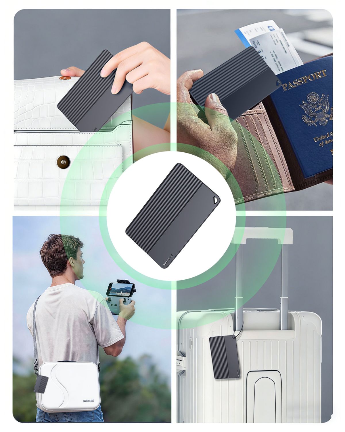 Smart tracker card, Android/iOS compatible, ultra-thin, 5-year standby
