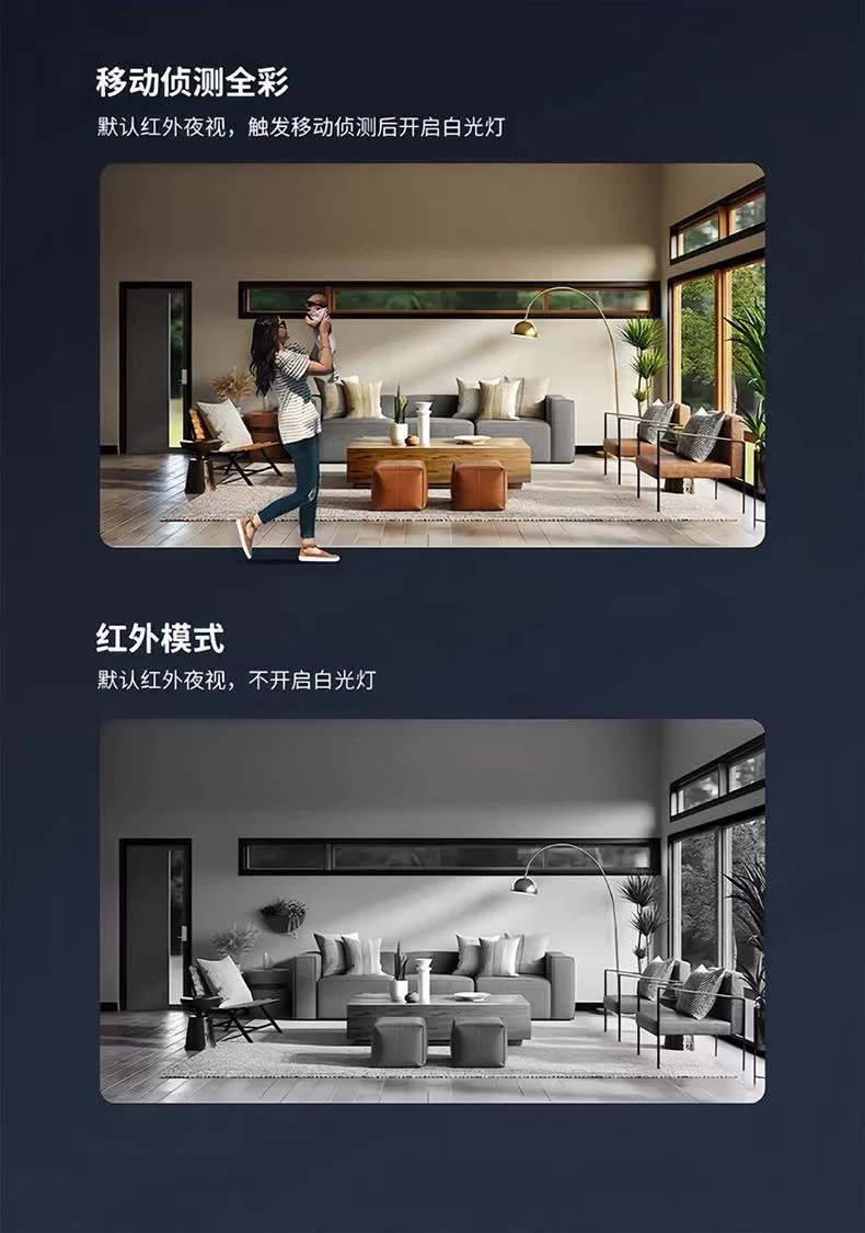 HD Surveillance Camera Mobile Phone Control No WiFi