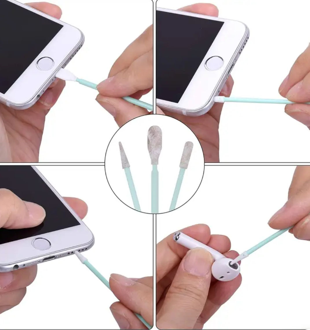 Type-C metal dust plug with brush cleaning set