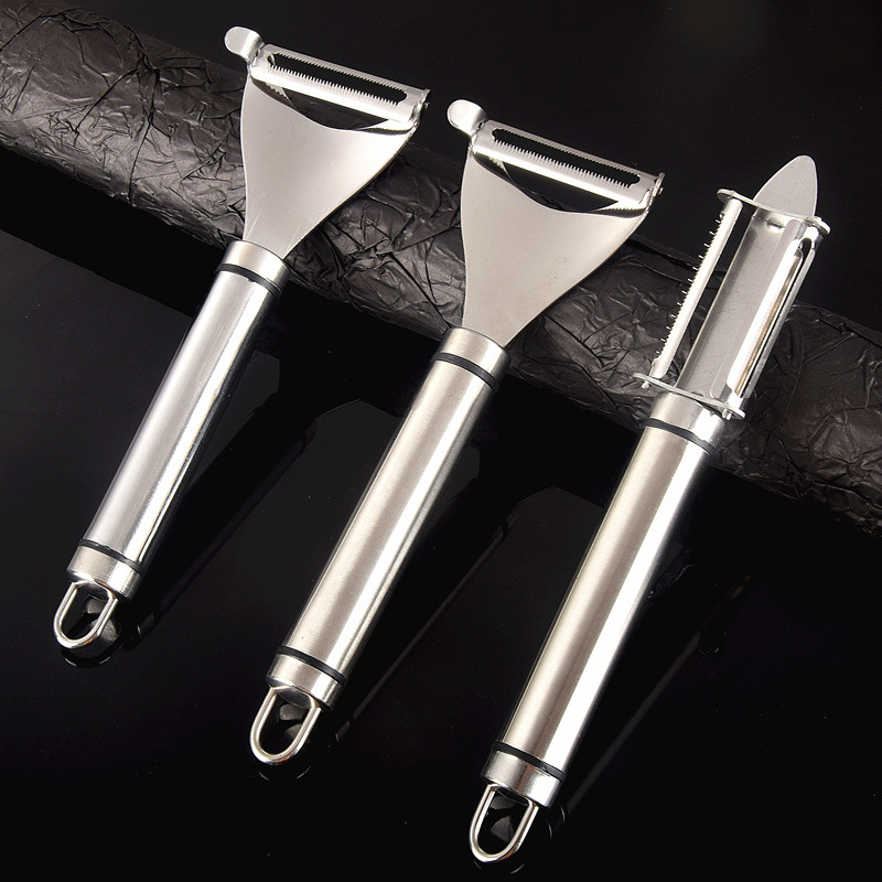 304 Edelstahl Gemüseschäler, 3 in 1 Multifunktion
