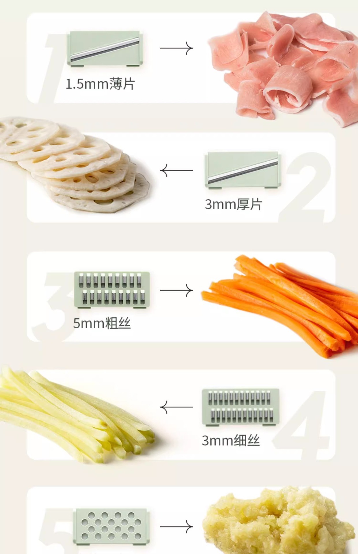 Multifunctional Vegetable Slicer Shredder Grater