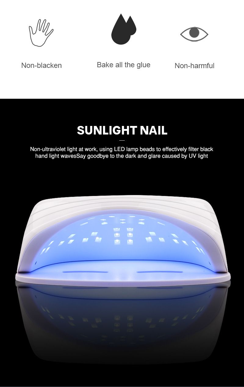 Nail UV lamp for simultaneous both hands curing