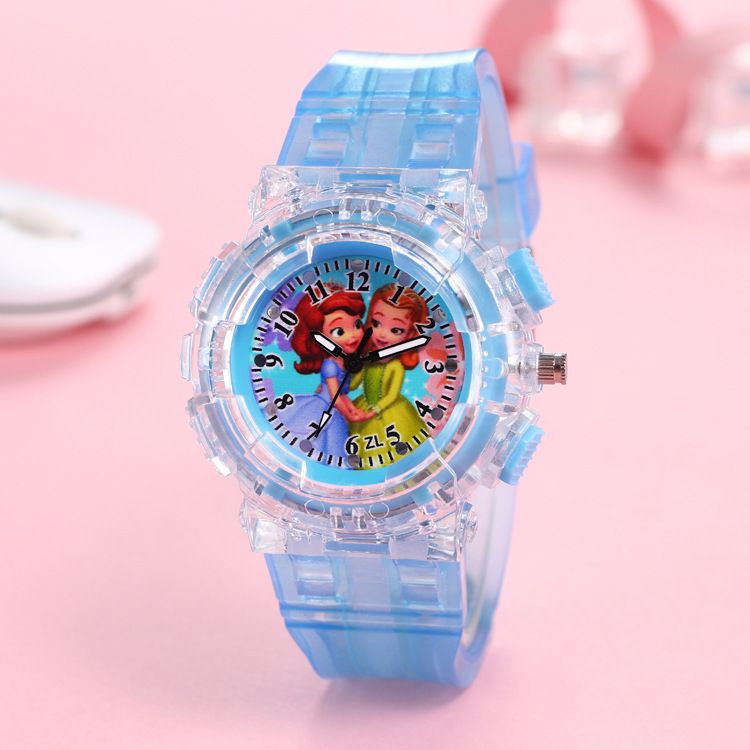 Children's Watch Colorful Light Quartz