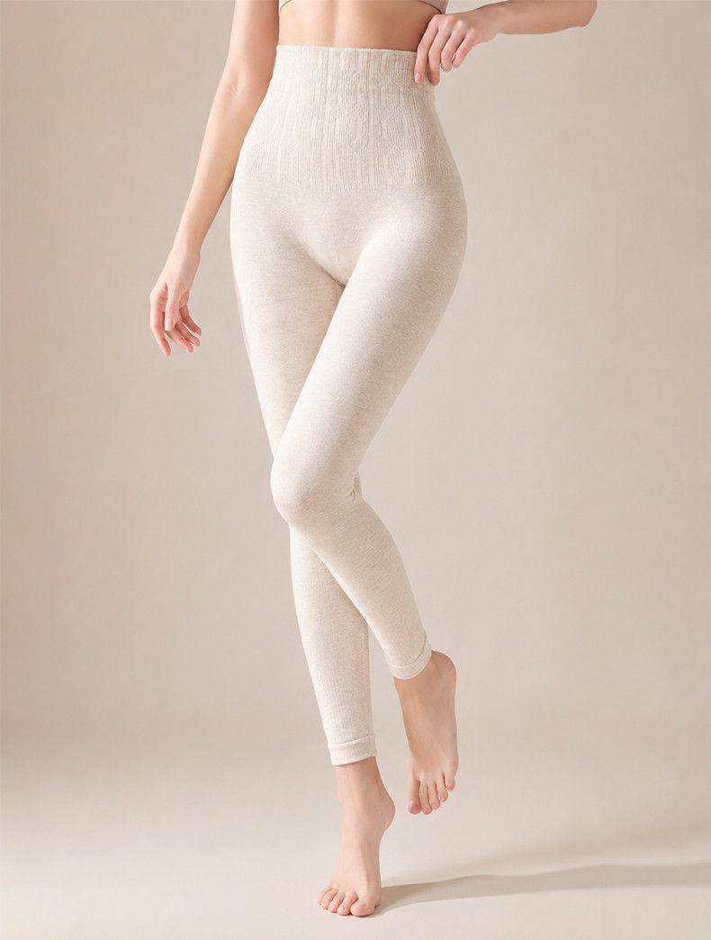 High-waist thermal leggings, seamless, elastic
