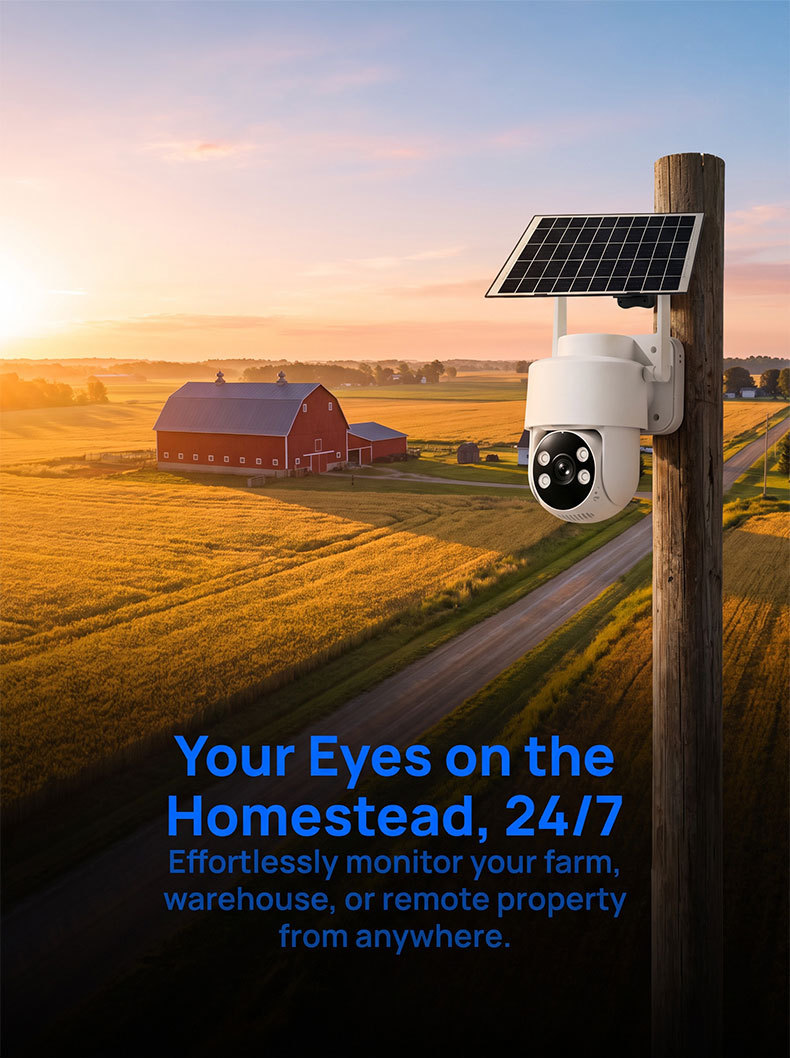 Yoosee 4G solar surveillance camera, large capacity, waterproof
