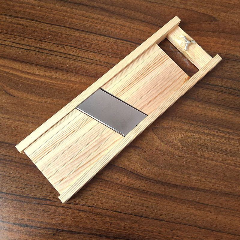 Wood Vegetable Slicer, Adjustable Thickness