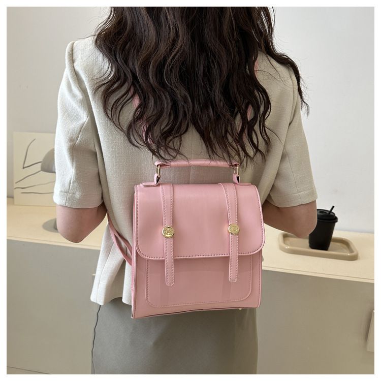 Women's preppy style backpack, daily use, compact