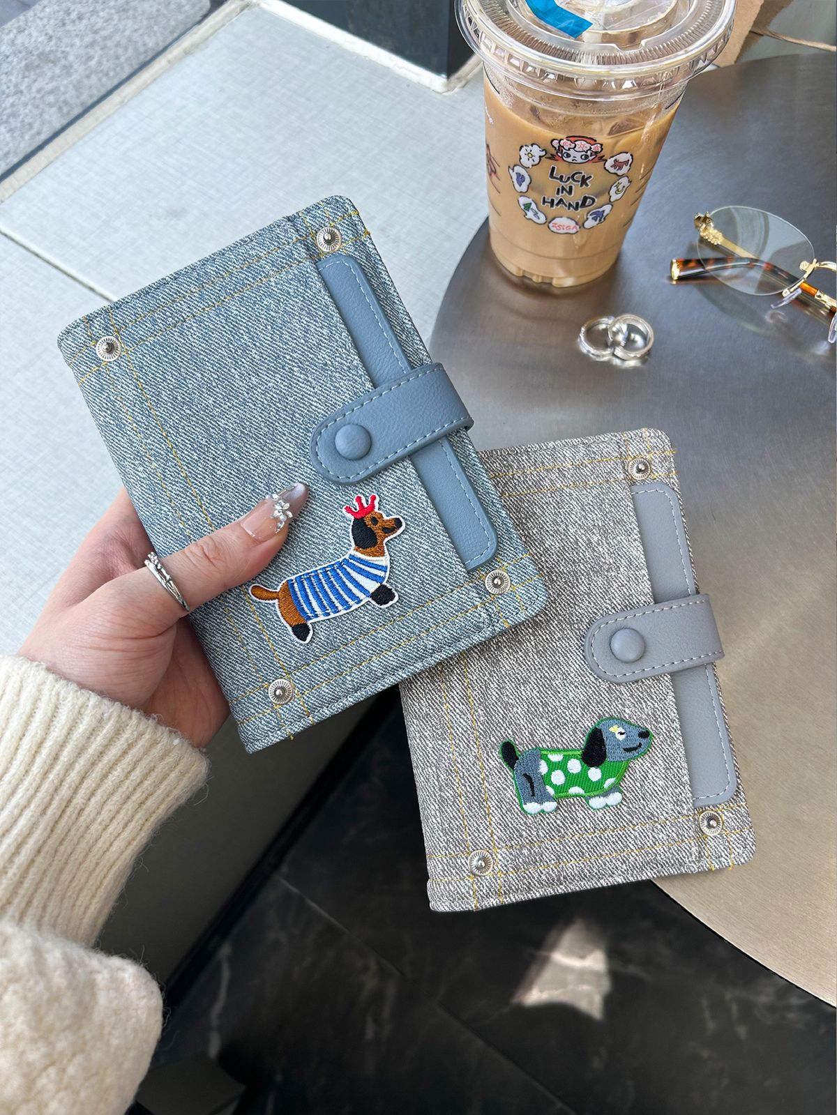 Puppy-design passport and document wallet for travel