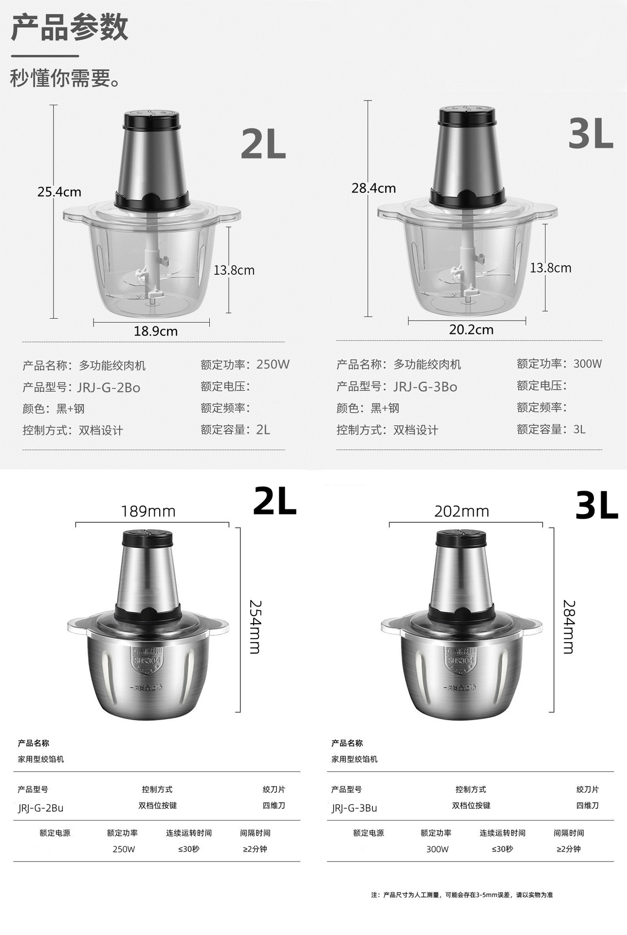 Electric Meat Grinder 110V/220V Multifunctional
