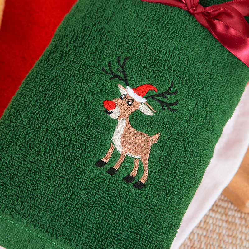 Pure cotton Christmas towel gift set for children