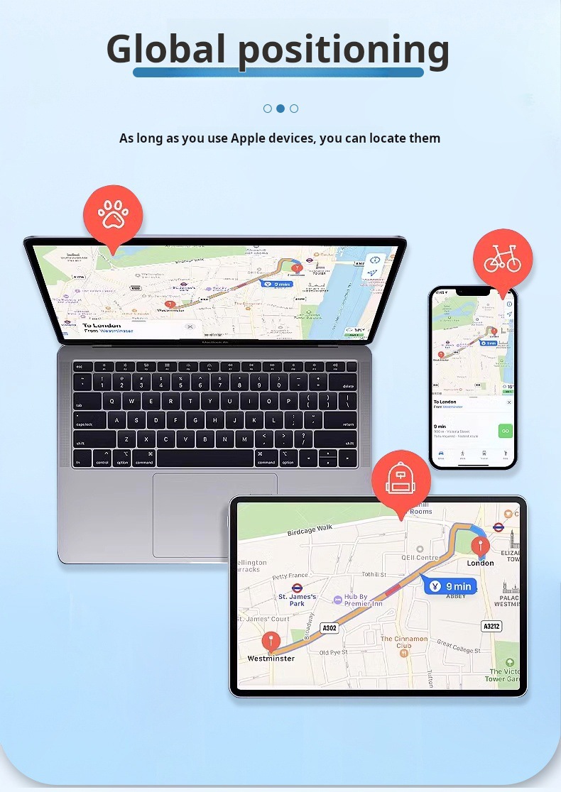 Akıllı bulucu, iOS Find My ve Android iTag uyumlu