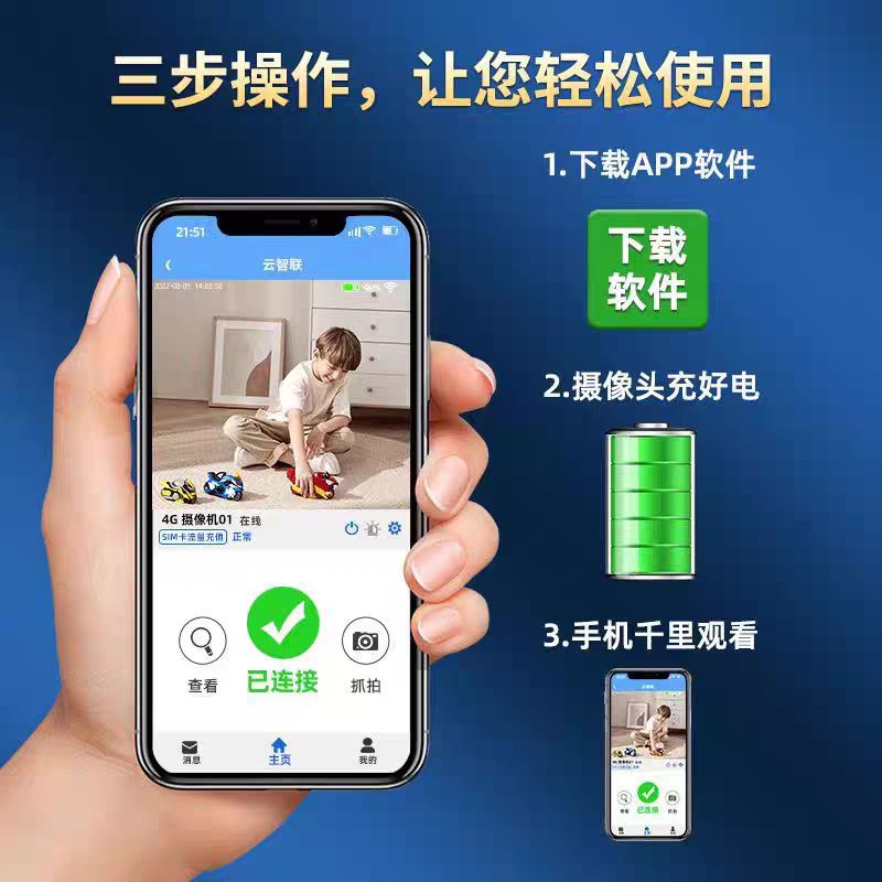 C6 Camera HD 1080P wireless WiFi infrared night vision