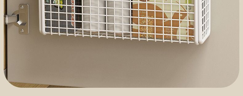 Kitchen cabinet door storage shelf adhesive no drilling