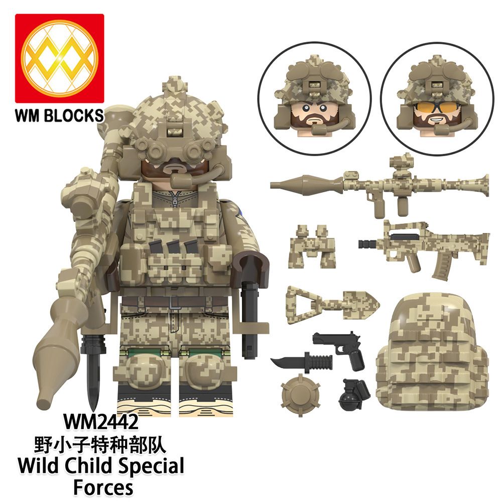WM6147 çocuk montaj blok minifigür oyuncak seti