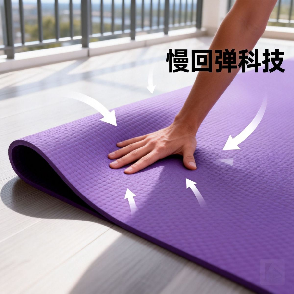 NBR yoga mat 1830x610x10mm, non-slip, slow rebound