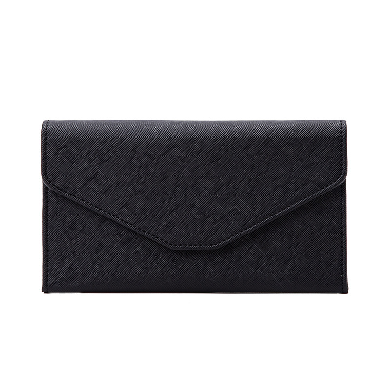 RFID passport wallet, trifold, leather, travel size