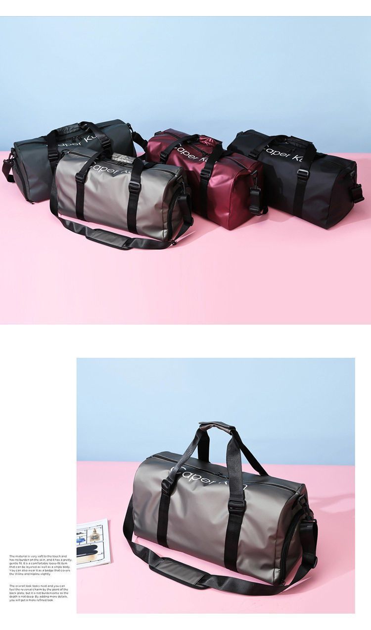 Sports backpack waterproof with dry-wet separation compartment