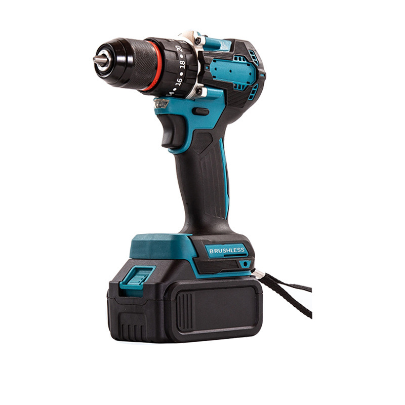 Brushless lithium cordless drill, impact driver bit set