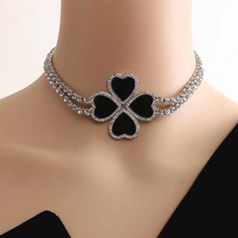 Strass-Quasten-Halskette, edles Design Schlüsselbein-Kette