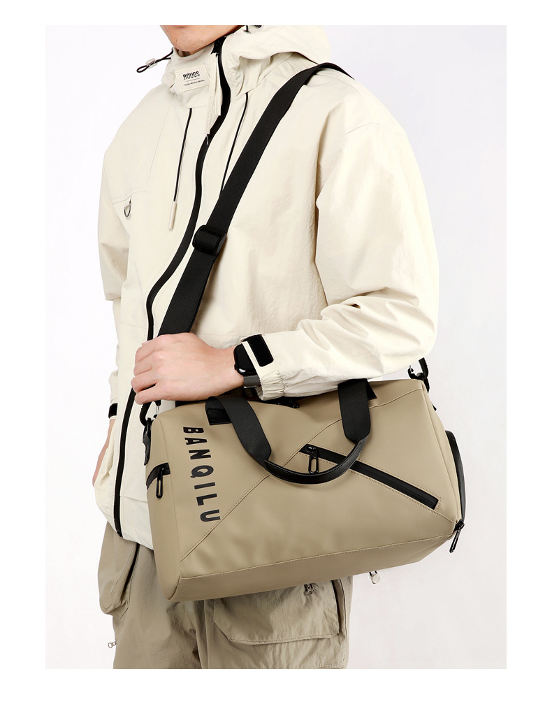 Travel bag, trolley-compatible, wet and dry separation, unisex