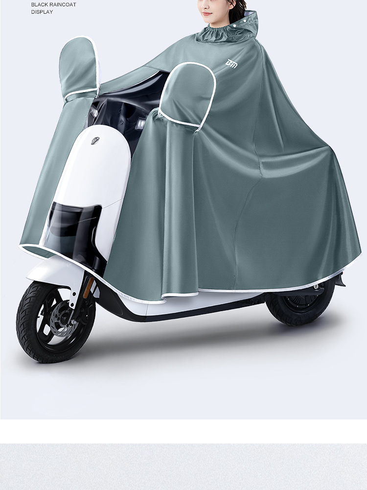 Oxford Yağmurluğu Elektrikli Scooter Motosiklet Kalınlaştırılmış