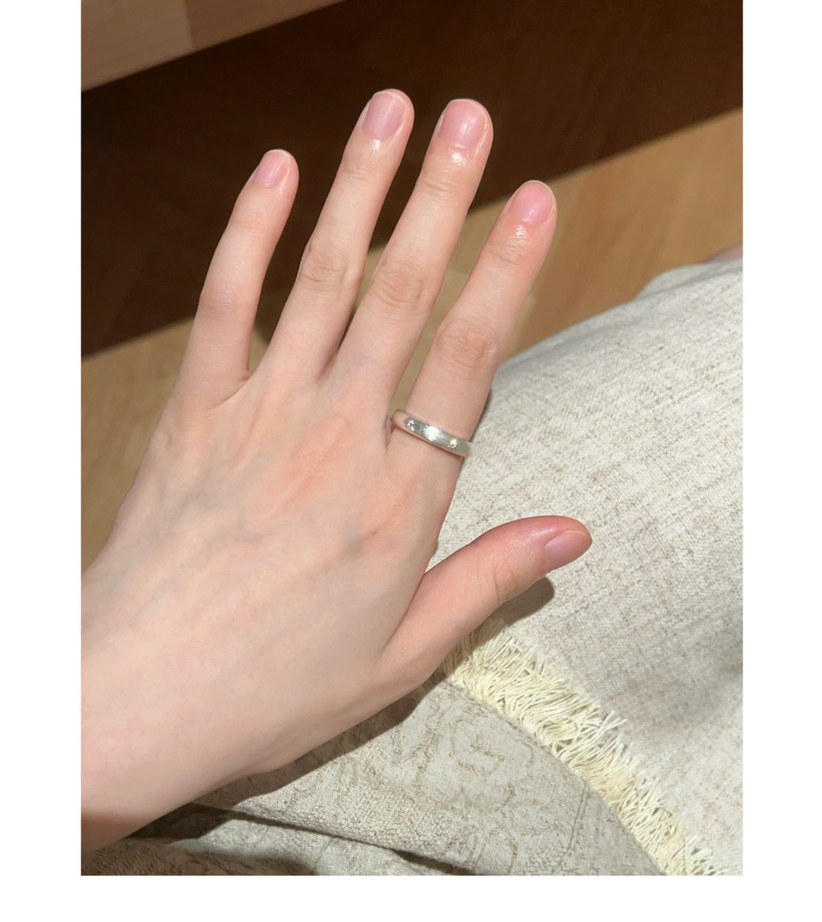 S925 Sterling Silver Lace Pattern Open Ring Women