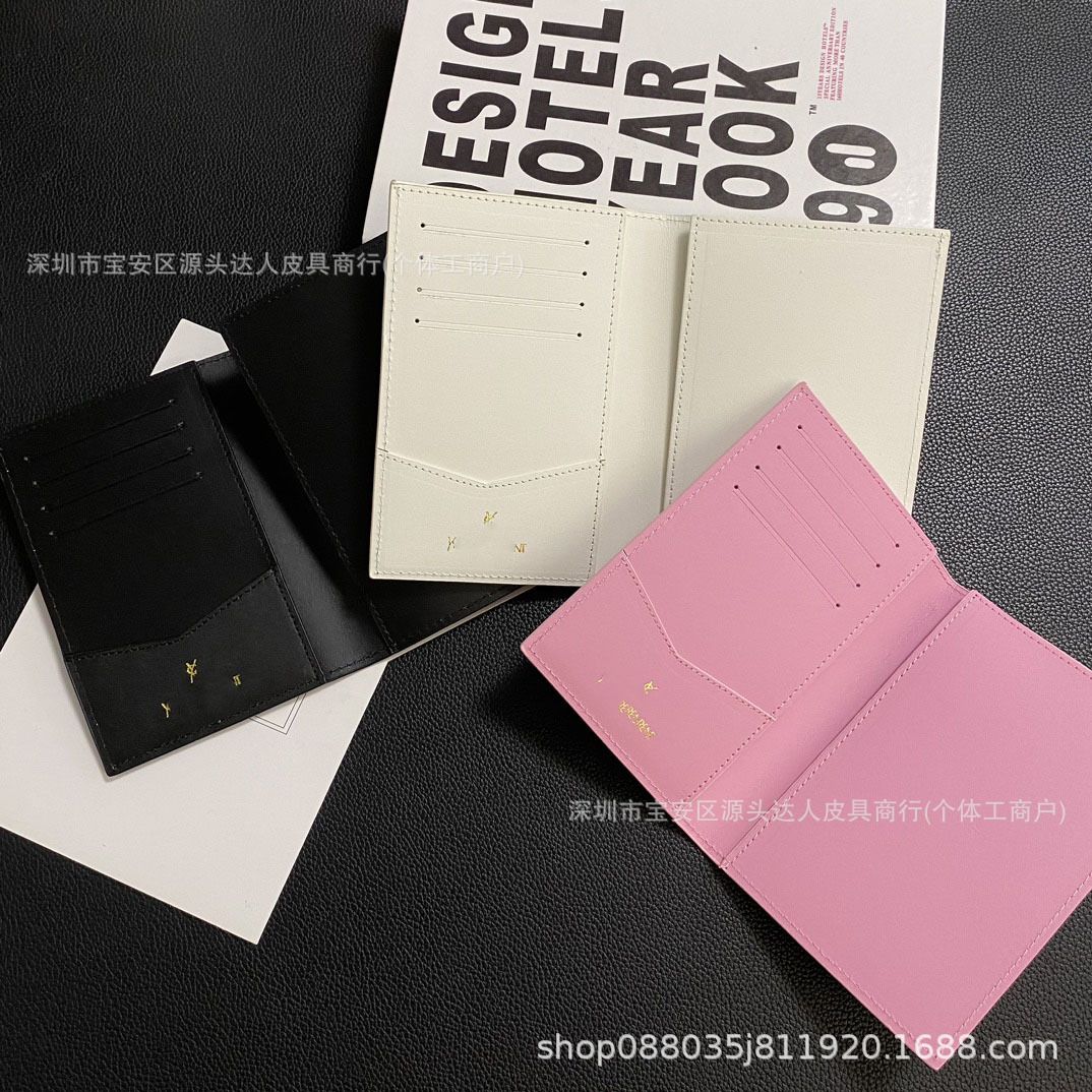 PU leather passport holder, multicolor, embossed