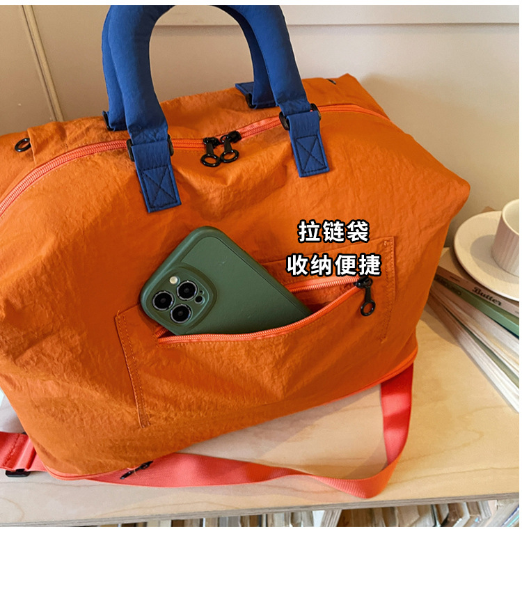 Nylon seyahat çantası, neme dayanıklı, ayakkabı bölmesi, 35L+