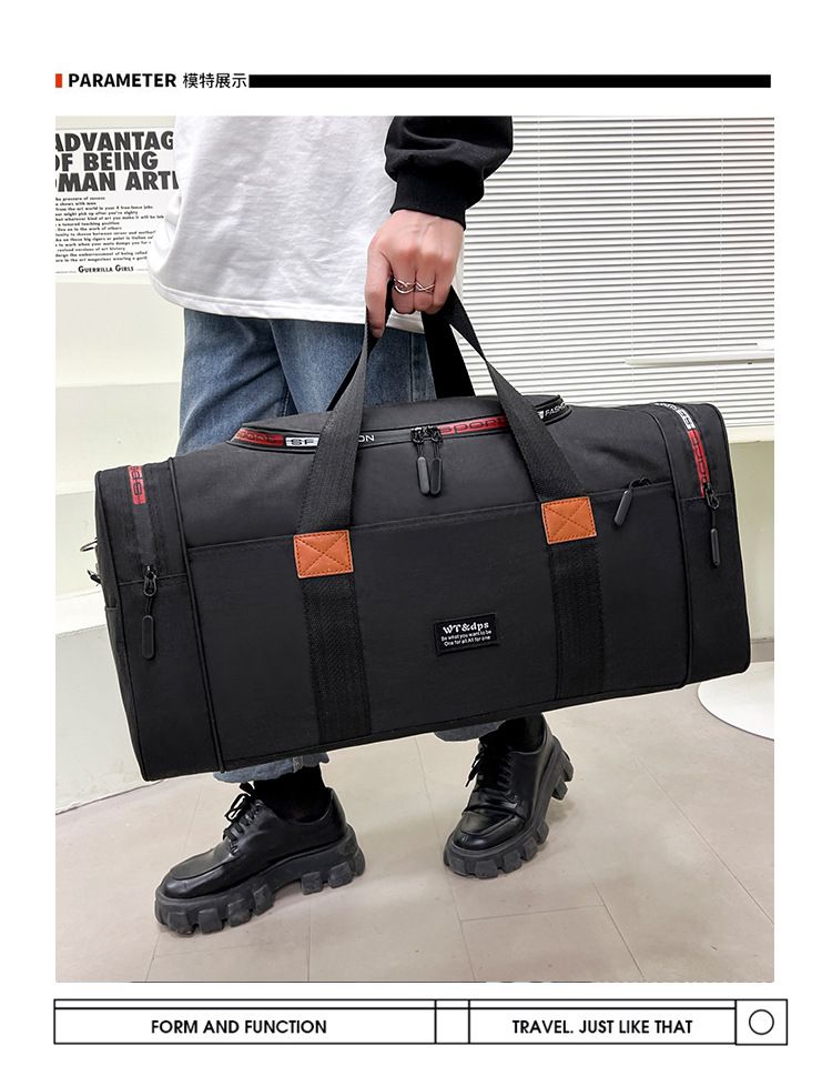 Men's sports single shoulder travel bag, large capacity