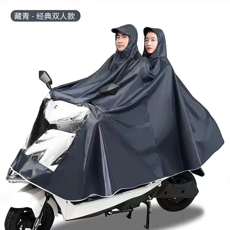 Yağmurluk elektrikli araç panço büyütülmüş ve kalınlaştırılmış motosiklet çift tek erkek ve kadın bisiklet yağmur geçirmez tam vücut ayakları kaplayan