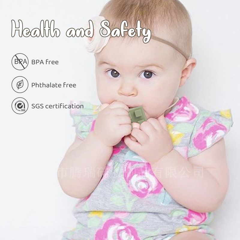 Baby silicone large blocks, chewable stacking toy