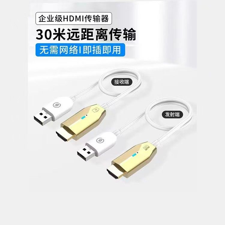 HDMI wireless transmitter, 30m range, 4K video, mini size