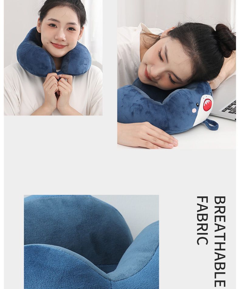 Cartoon PP Cotton U-Shaped Pillow Embroidered