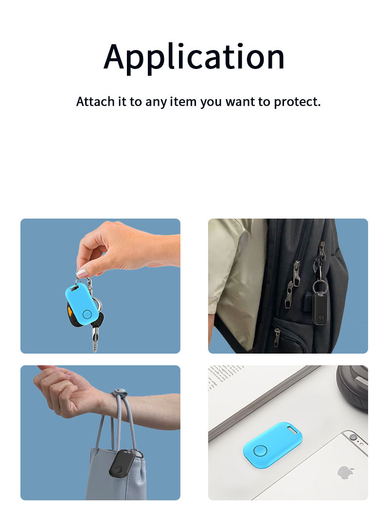 Intelligenter Positions-Tracker mit Klebeetikett für Schlüssel und Handy