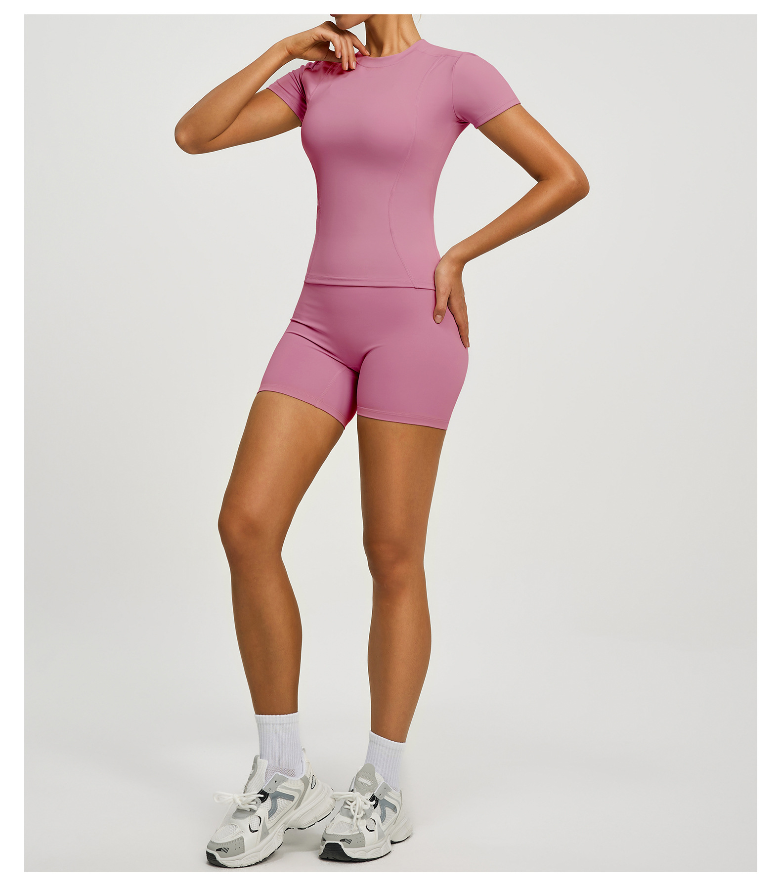 Yoga-Top, Kurzarm, feuchtigkeitsableitend, Sportfitness