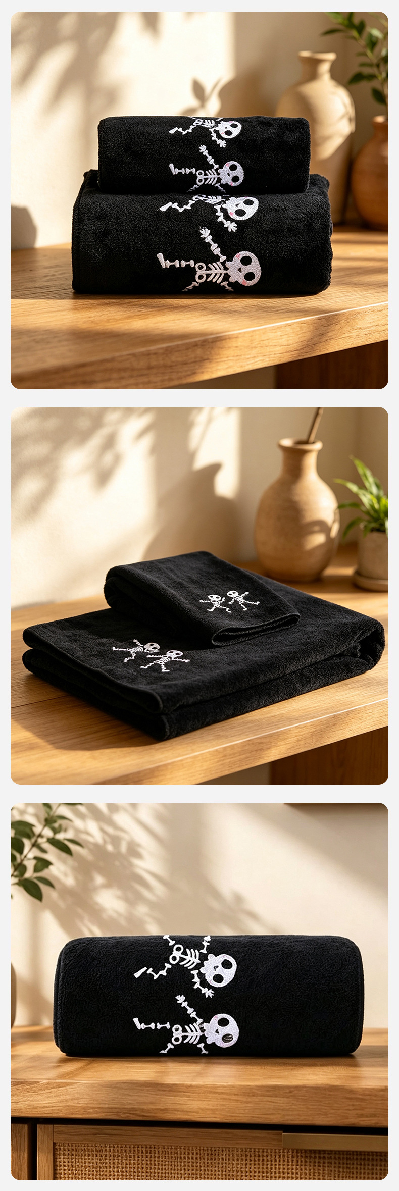 Korallenflor-Badtuchset, hochabsorbierend