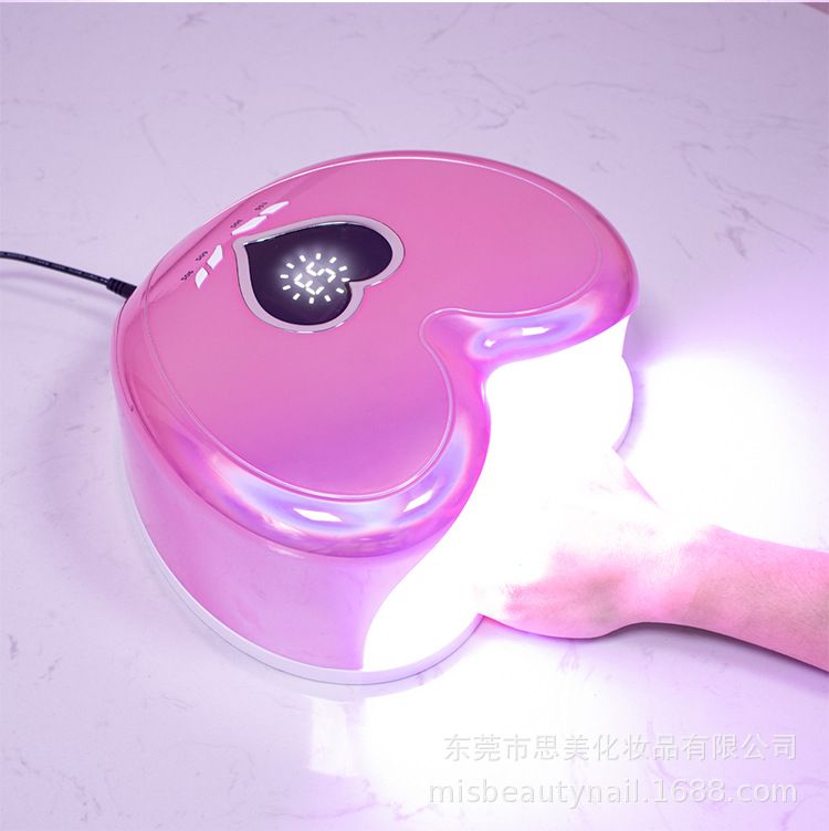 Professional UV nail lamp, dual light source, cordless