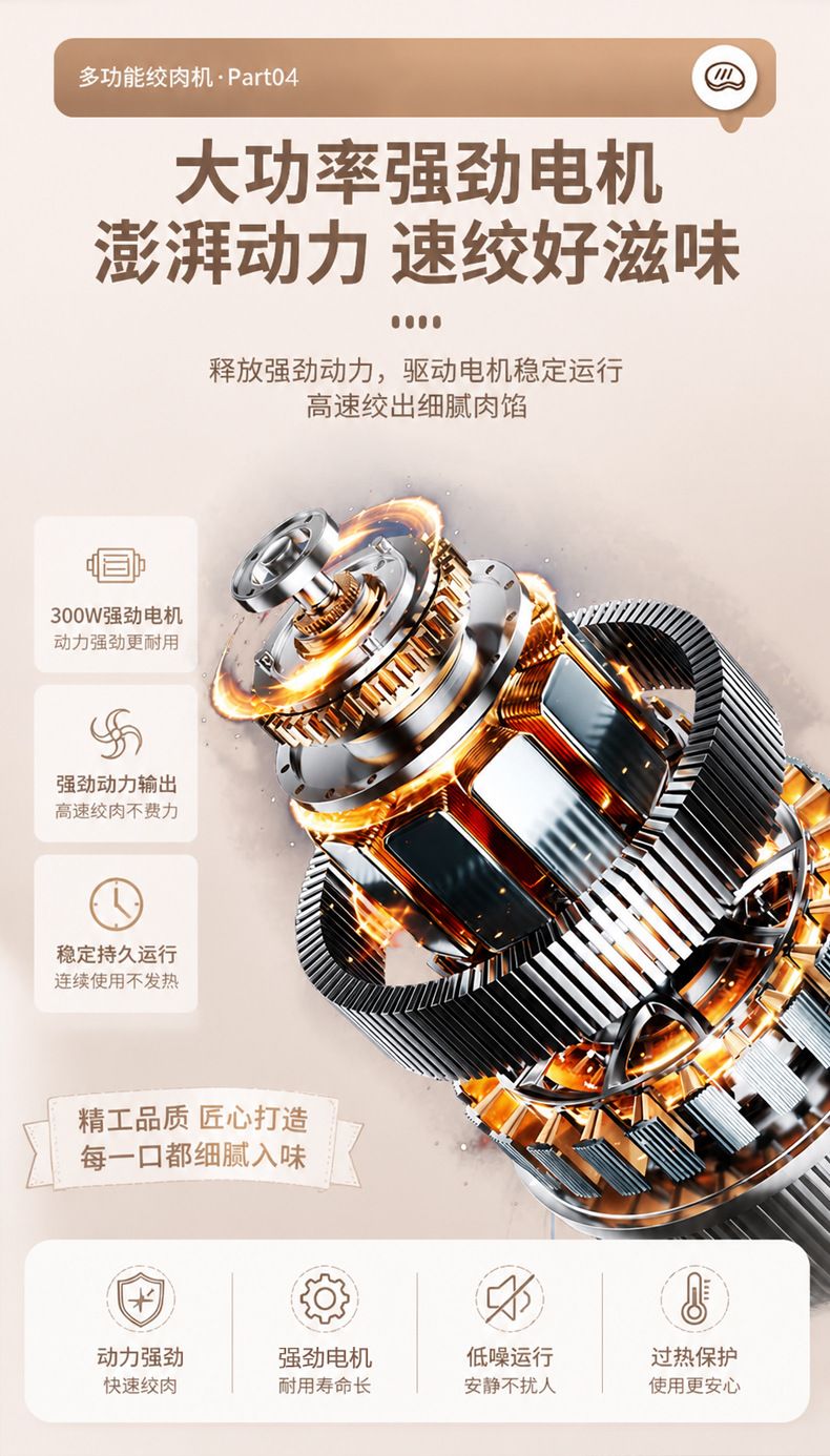 Glass cup automatic meat grinder 2025