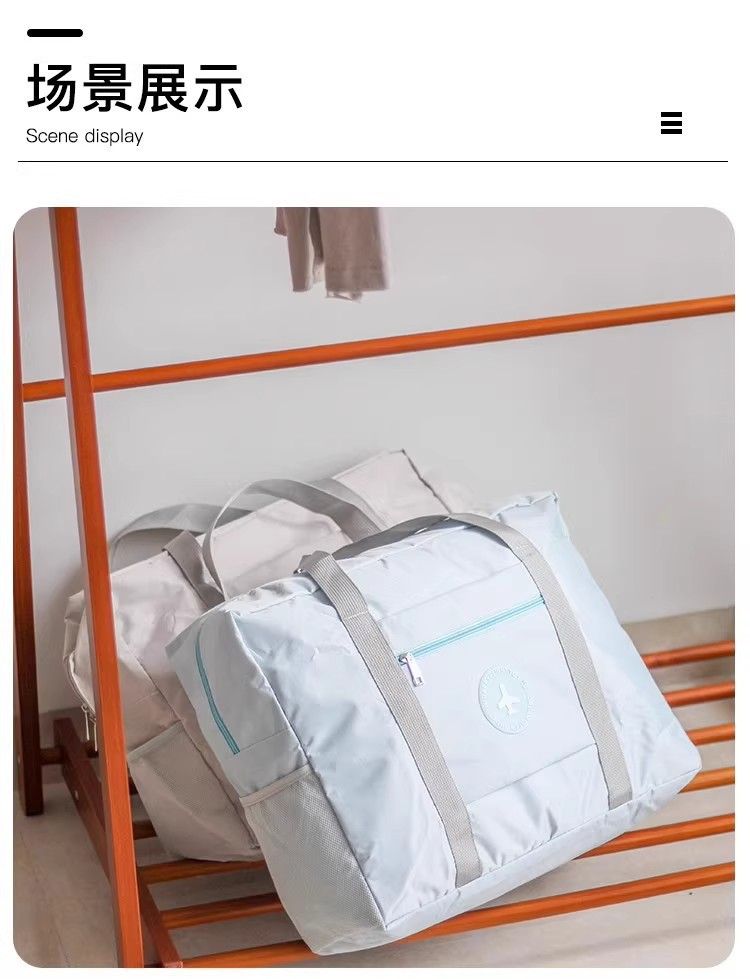 圆标飞机旅行收纳包加厚大容量衣服手提收纳袋旅游行李箱整理袋厂
