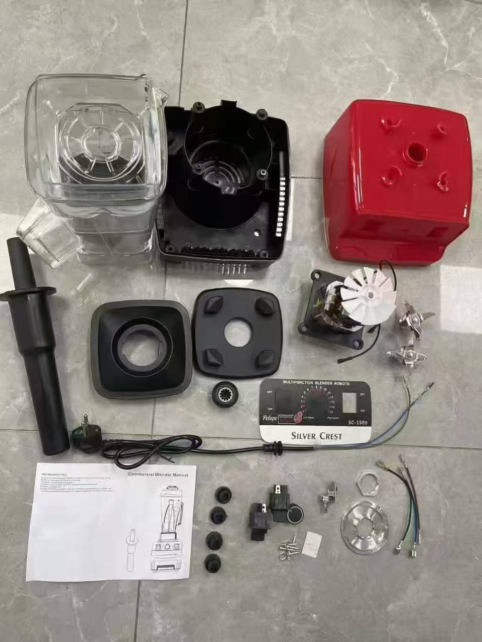 Blender SC-1589, 5500W, çift bardak, meyve suyu ve smoothie