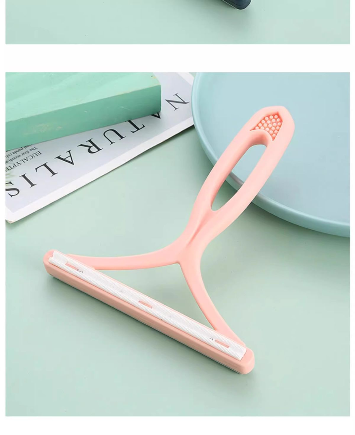 Pet hair removal brush