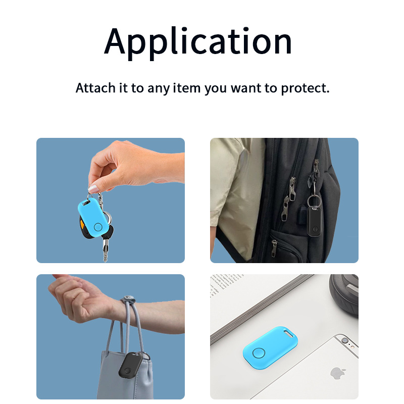 Smart Locator Tracker with Adhesive Sticker for Keys and Phone