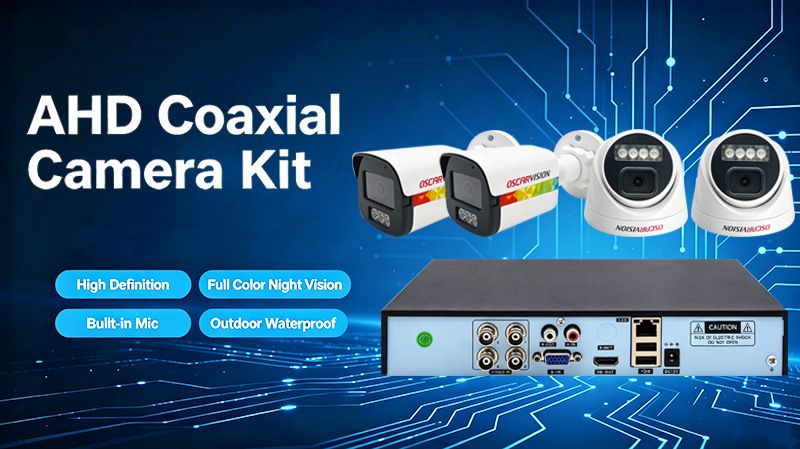 AHD coaxial camera 8MP, night vision, outdoor